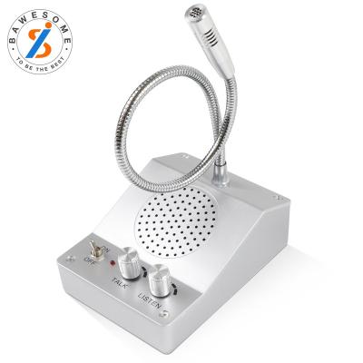 China Window microphone intercom intercom audio record speaker aluminum alloy,Double-way bank office store station window microphone for sale