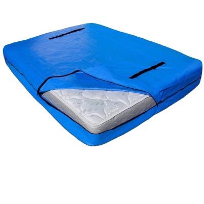 China ANQI Fashion Good Quality Cheap Waterproof Moistproof 8 Handle Folding Reusable Blanket With Zipper Closure Strong Mattress Bag for sale