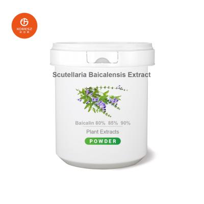 China Scutellaria Baicalensis Extract 85,0% Baicalin lichtgeel poeder CAS nr. 21967-41-9 Te koop