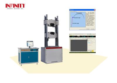 China Max tensilespace 1000mm Hydraulic Universal Testing Machine for Flat Sample Clamping Thickness 0-60mm for sale