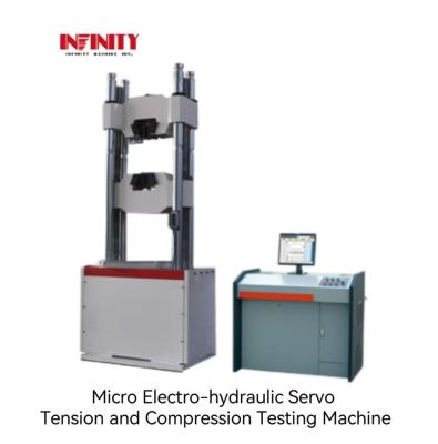 중국 최대 시험 힘 2000KN 마이크로 일렉트로 하이드로 일러브릭 세로 수압 튼력 압축 시험 기계 판매용