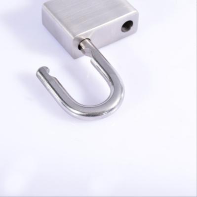 China Factory direct sale 304 stainless steel body stainless brass padlock square padlock for sale