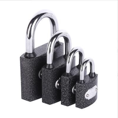 China 38mm Door Padlock Brass Cylinder Waterproof Iron High Quality Plastic Half Painted for sale