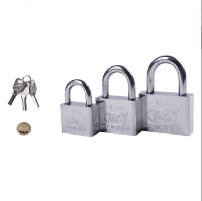 China Widely Use High Quality Brass Atomic Chrome Plated Insert Cylinder Card Pack Key Padlock for sale