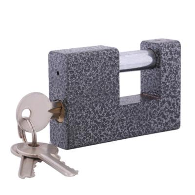 China Widely Use High Quality Plastic Painted Brass Cylinder Rectangle Padlock for sale