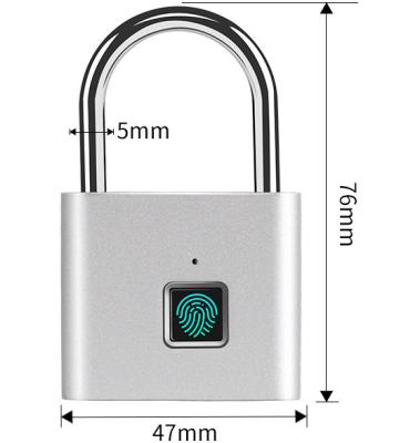 China Widely Use High Quality Zinc Alloy Stainless Fingerprint Shackle Refill Padlock for sale