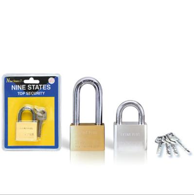 China Widely Use Square Solid Brass Full Short And Long Beam Anti-Hammer Anti-Theft Anti-Theft Rustproof Padlock for sale