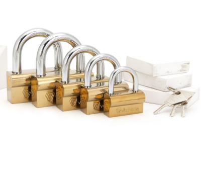 China Good price security camel type full unique design high quality brass camel brass new iron padlock with brass keys for sale