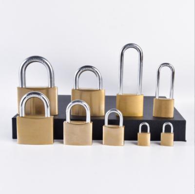 China Solid Brass High Quality Full Brass Lightweight Heavy Duty Padlock With Customer Package for sale