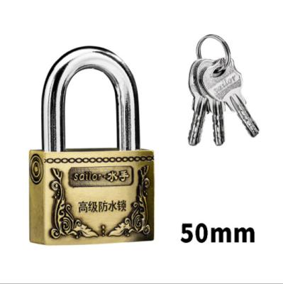 China Waterproof High Quality Brass Cylinder Blister Pack Zinc Alloy Slide Padlock LZ-42 for sale