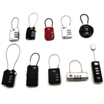 China Zinc Alloy TSA Customer Zinc Alloy Opp Bag Package Luggage Padlock Combination Padlock for sale