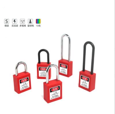 China High Strength ABS+Stainless Steel OEM ABS Safety Industrial Equipment Insulation Security Padlock for sale