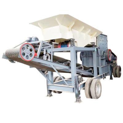 China Zhongxiang crush stone truck mounted crawler concrete mobile crushing plant for sale