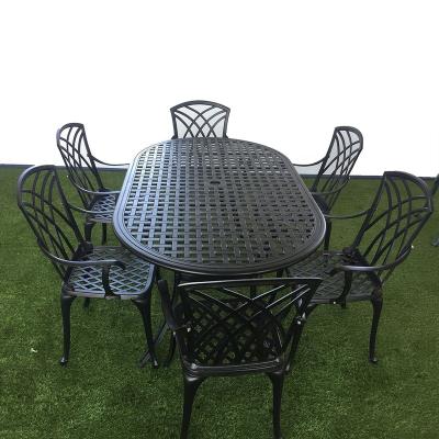 China Modern Wholesale Italian Lawn Patio Garden Cafe Furniture Outdoor Rattan Metal Cafe Table for sale