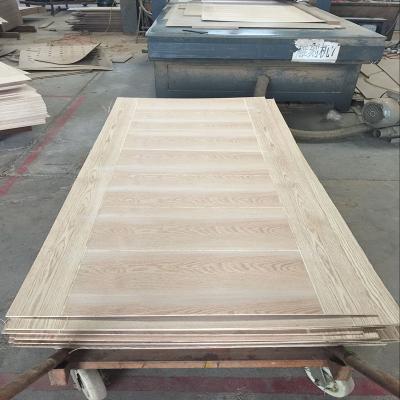 China Excellent folding screen factory to produce natural wood melamine paper door skin veneer door skin with MDF or poplar core for sale