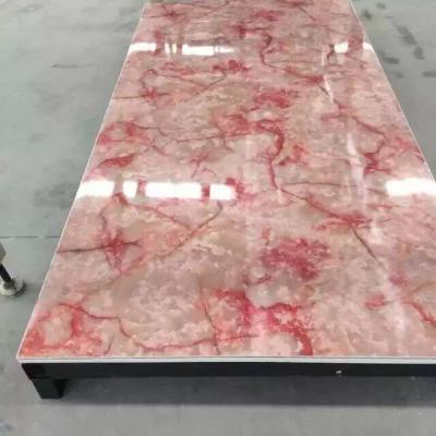 China Indoor Decoration UV Marble Panel Wall PVC Marble Texture UV Coated Sheet For Wall Panel for sale