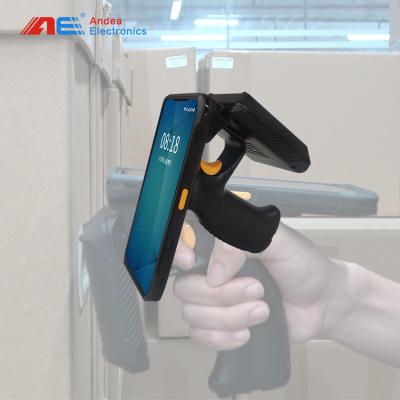 China Long Range 860-960MHz RFID Handheld Reader ISO18000-6C Android RFID Tag Reader RFID Reader UHF for sale