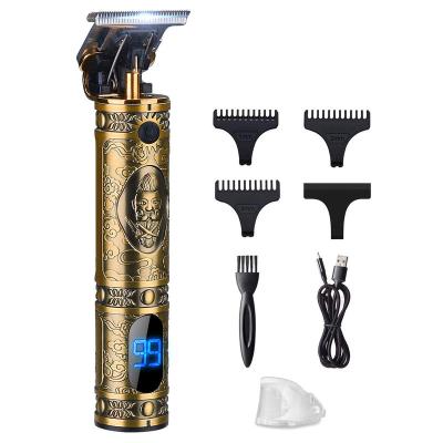 China Super Silent Portable Car Safety Hair Trimmers with LCD Display Professional Cordless Rechargeable Electric Hair Trimmers for sale