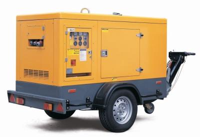 China 48KW Anhänger angebrachter Dieselgenerator, 4 Zylinder PERKINS des Anschlag-4 stiller Generator zu verkaufen