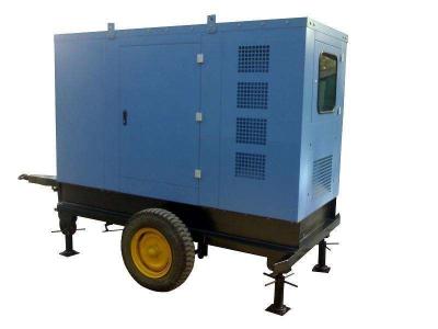 China Blaues Farbreise-Anhänger-Generator 24KW 30KVA intelligentes LED-Anzeigen-Bedienfeld zu verkaufen