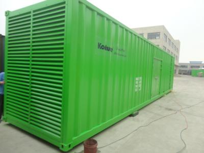 China 40 der Behälter-Fuß Art-Generator-grüne Farbe 1350KW/1700KVA 3 Pole MCCB zu verkaufen