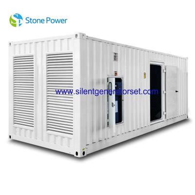 China Sistema de generador diesel silencioso de CUMMINS 1000kw 1250kva con el motor KAT50-G8 en venta