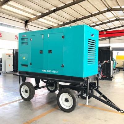 China tipo silencioso montado reboque do gerador 250KW com refrigerar de água do alternador de Stamford à venda