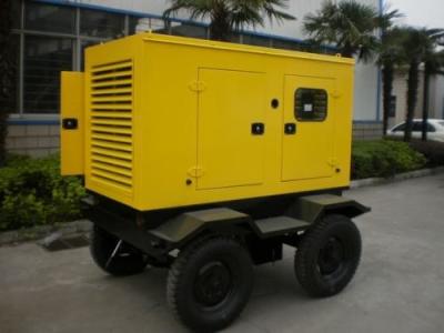 中国 32KW無声タイプ トレーラーはディーゼル発電機の三相4ストロークのディーゼル燃料を取付けた 販売のため