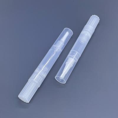 China OEM MLJ-103 Cosmetic Factory Empty 4ml PP Twist Cosmetic Pen With Brush Applicator Teeth Whitening Pen for sale