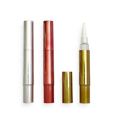 China Personal Care Products Empty To Vacuum Metallize Plastic Tube Twist Pen Different Makeup Pen Cosmetic Tips With Brush for sale