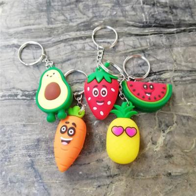 China Cartoon figure in 2D or 3D personalized custom made all types of 2D 3D PVC soft rubber keychains for promotion gifts for sale