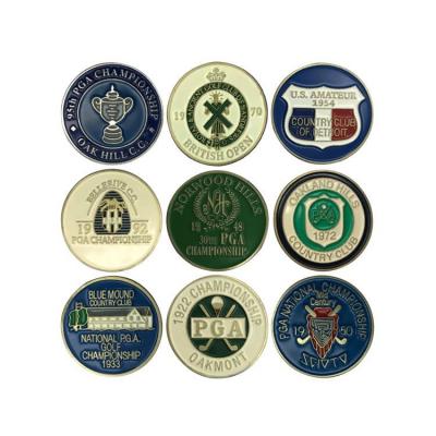 China With 123 designs for your choose free mold custom golf club logo golf chip poker chip with ball marker makers for sale