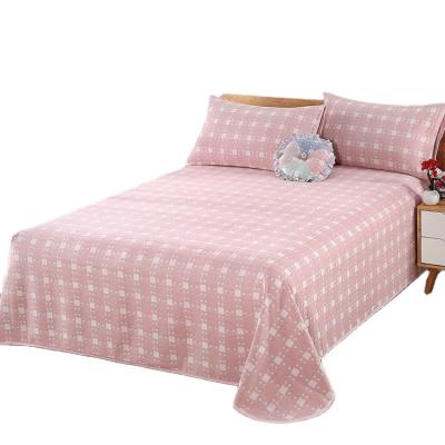 China Luxurious Quality Cotton Folded Thick 100% Blanket and Pillowcase Three Piece Bedding Set for sale