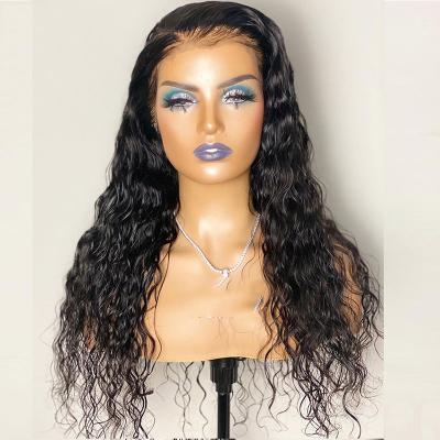 China Baby Hair Around And Pre Plucked Brazilian Virgin Hair Wholesale Virgin Hair Glueless Full Lace Front Wig Transparent Hair Wigs For Black Women for sale