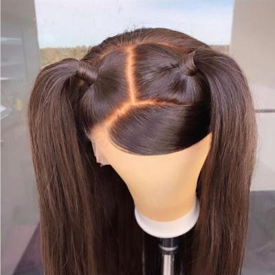 China Baby Hair Around And Pre Plucked Virgin Hair Wholesale Full Lace Wigs, Full HD Glueless 360 Lace Wig, Peruvian Hair Wigs With Baby Hair For Black Women for sale