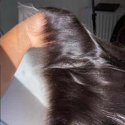 China Natural Grade 12A Virgin Cuticle Aligned Human Hair 4*4 5*5 6*6 HD Lace Closure 13*4 13*6 HD Lace Headband With Unique Knots Ready To Ship for sale