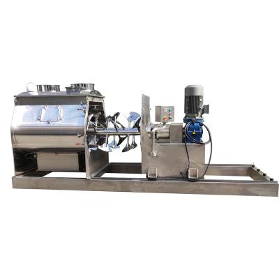 China Powder Construction SS304 Double Shaft Paddle Mixer Blender For Food Mixing for sale