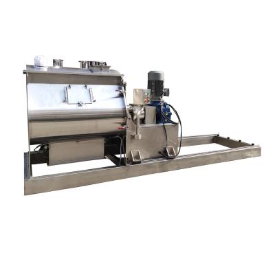 China Powder High Quality Industrial Door Open Type Double Shaft Paddle Mixer For Powder for sale