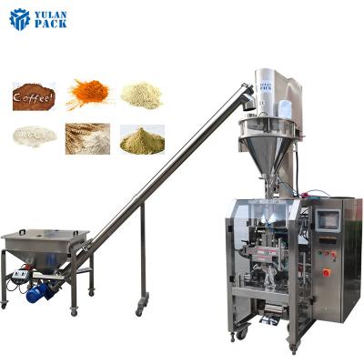 China Multifunctional Food Sachet VFFS Flour Milk Coffee Beans Powder Filling Vertical Packing Machine for sale