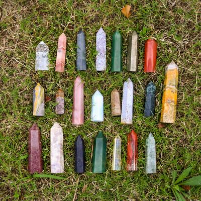 China Natural Tower Crystal Wand Europe Hot Selling Crystal Healing Stone Bulk Crystal Obelisk Points for sale