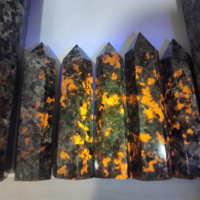 China Hot Sale Crystal Healing Stone Crystal Tower Natural Yooperlite Crystal Wand Points from Europe for sale