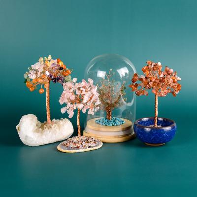 China China Wholesale Crystal Fortune Tree Natural Healing Stone Feng Shui Craft Money Tree Life Tree for sale