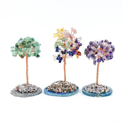 China High Quality Europe Amethyst Life Luck Crystal Tree Healing Stones Money Tree for sale