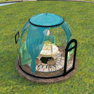 China Hotel/ Outdoor/ Garden/Restaurant/ Cafe/ Resorts/ Vilas/ camping Outdoor Hotel Dome Glass Aluminum Pc Green Dome Insulated Dome Glass House for sale