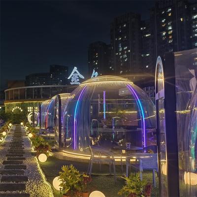 China Hotel/ Outdoor/ Garden/Restaurant/ Cafe/ Resorts/ Vilas/ camping Transparent pc prefab luxury outdoor hotel prefabricated geodeisc dome house for sale