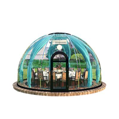 China Hotel/ Outdoor/ Garden/Restaurant/ Cafe/ Resorts/ Vilas/ camping New Outdoor 5.5 diameter  Restaurant Pc Transparent Bubble House Big Tent Igloo Dome Glass for sale