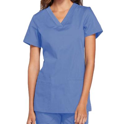 China Medical Hospital Female Nursing Uniform Scrubs Suit Beauty Salon Work Cloth With Stretch Hospital Uniform for sale