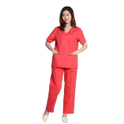 China OEM Custom Slim Women Hospital Uniform Medical Suits With Printing Logo And Woven Label for sale