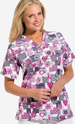 China Manufacturer Supply Printed Hospital Scrubs for sale