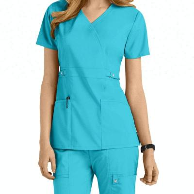 China Fashionable Nurse Uniform Designs From United States Market Factory Supply Anti Shrink for sale